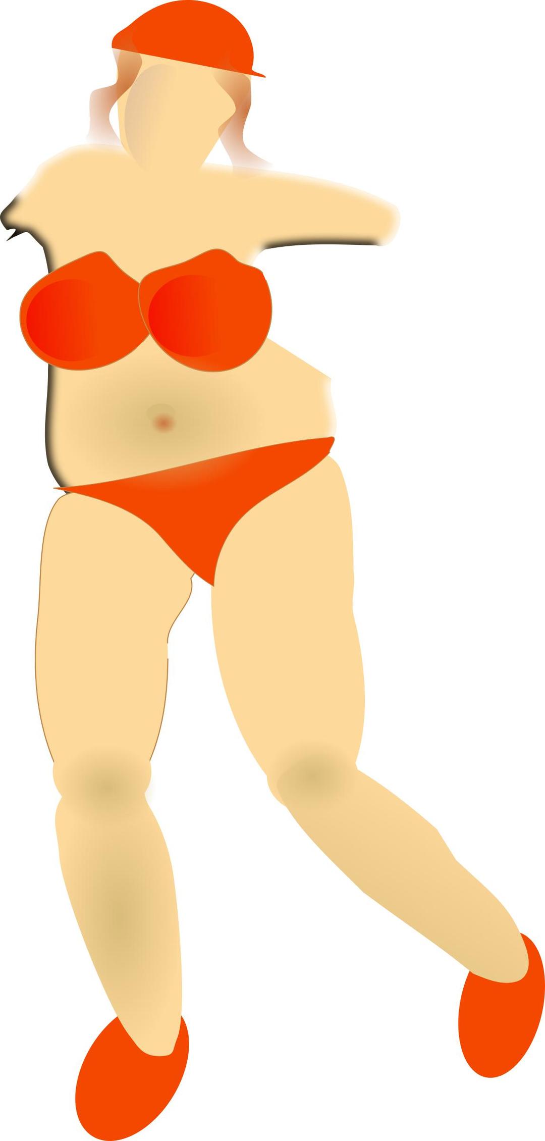 woman  on the beach png transparent