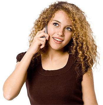 Woman on the Phone png transparent