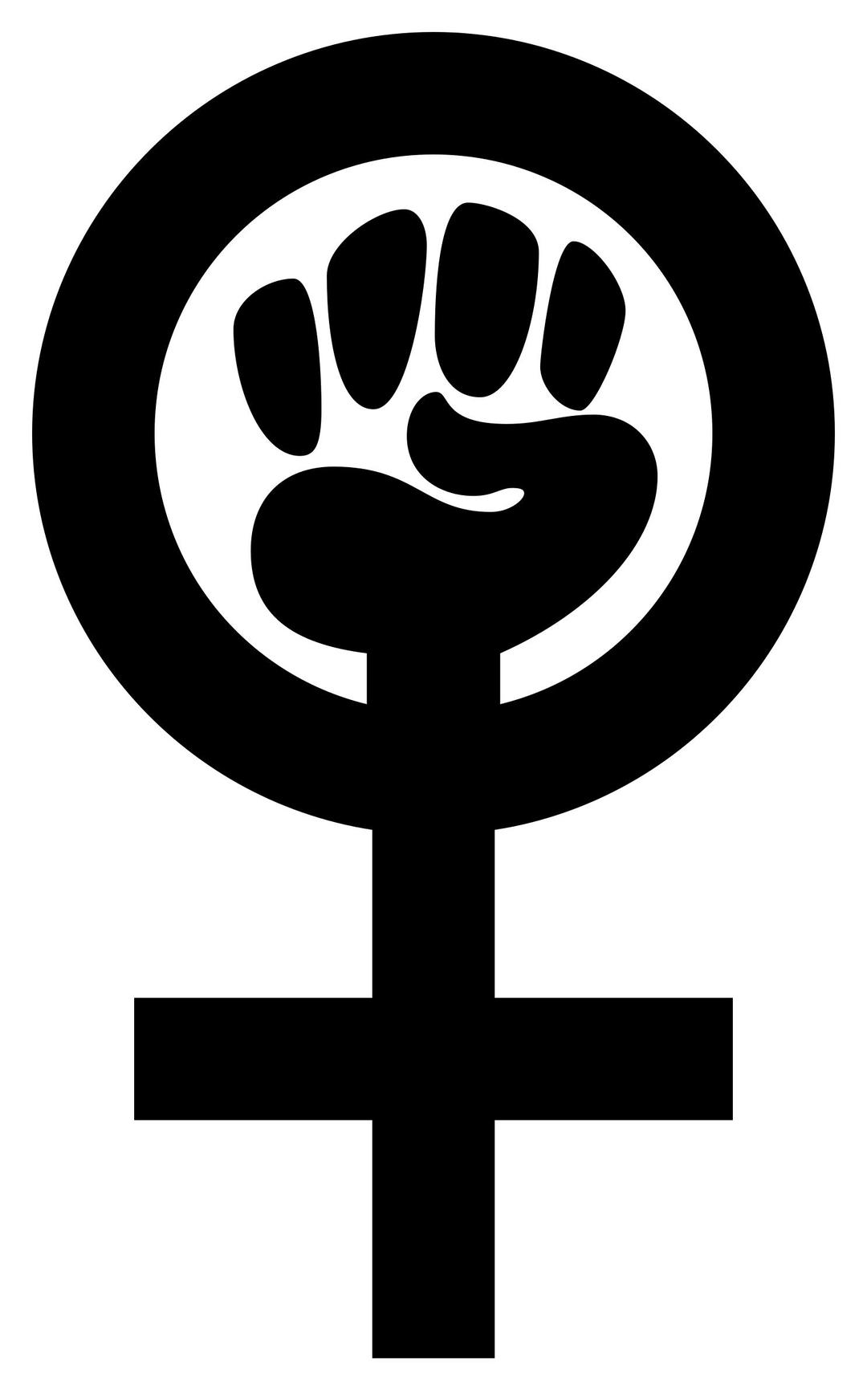 woman power emblem png transparent