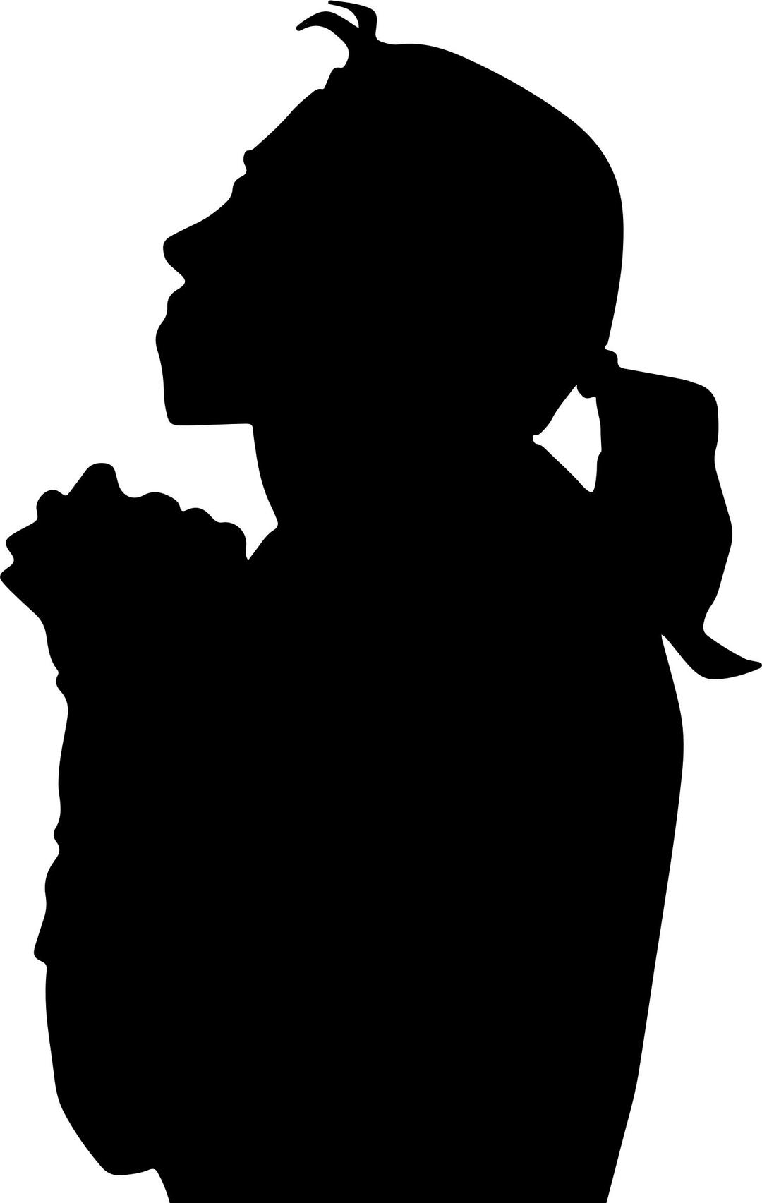Woman Praying Silhouette 2 png transparent