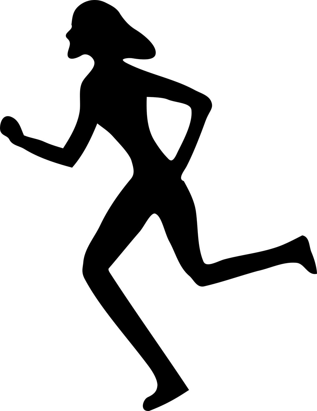 Woman Running png transparent