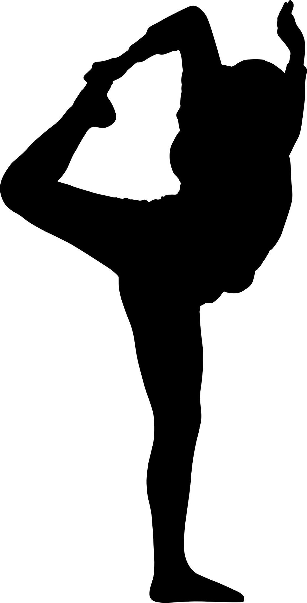 Woman Stretching Silhouette png transparent