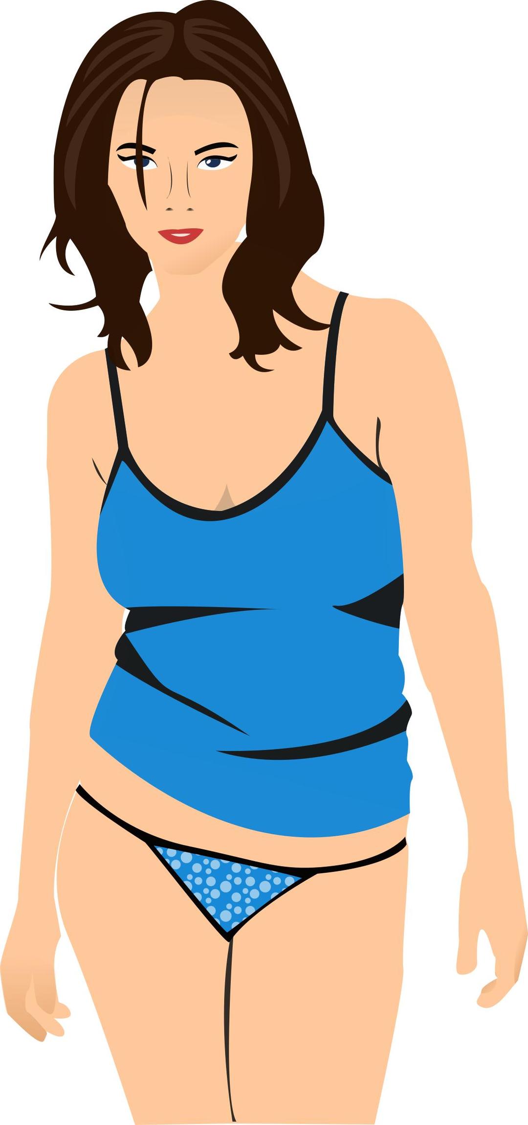 Woman wearing undies png transparent