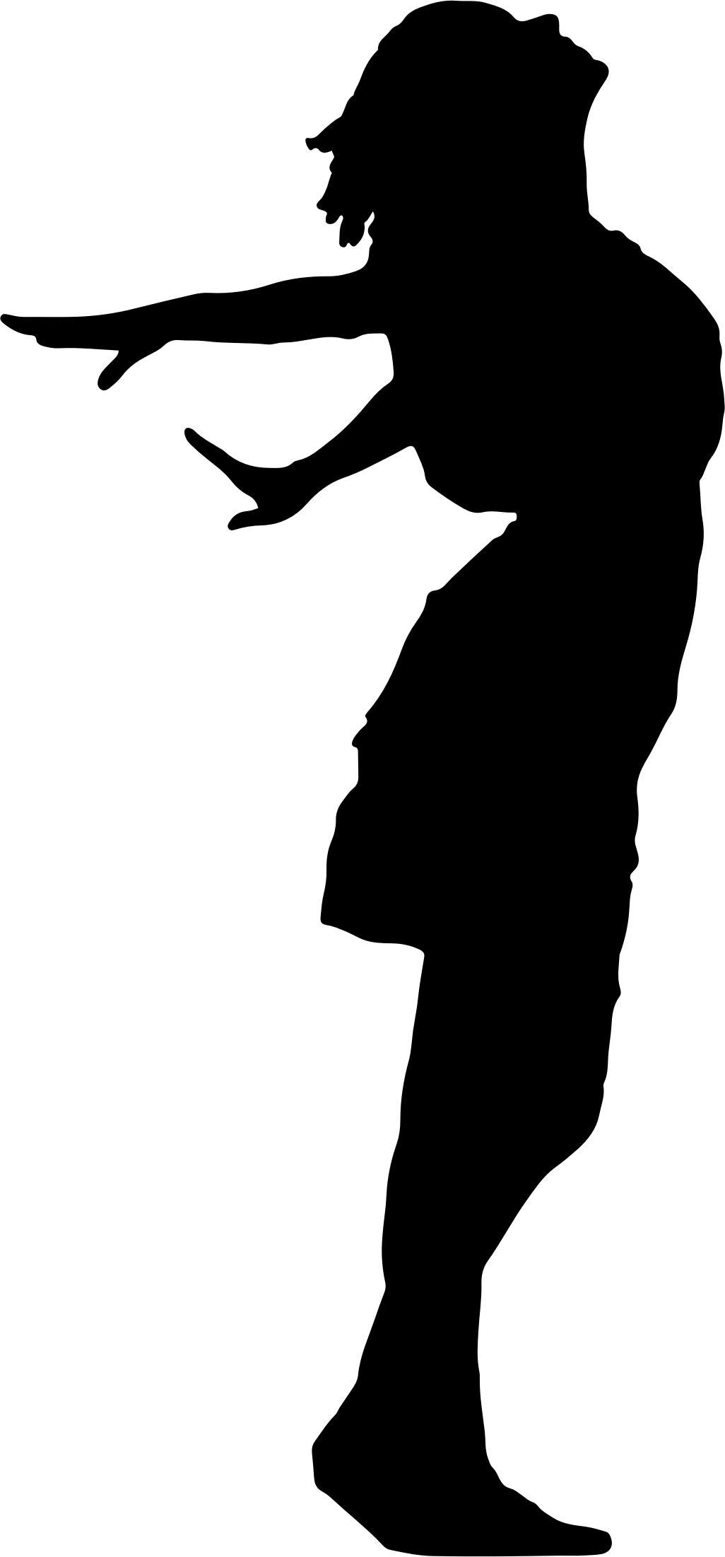 Woman With Arms Behind Silhouette png transparent