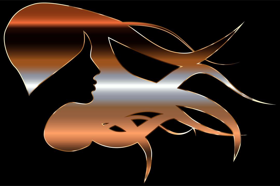 Woman With Flowing Hair Enhanced 4 png transparent