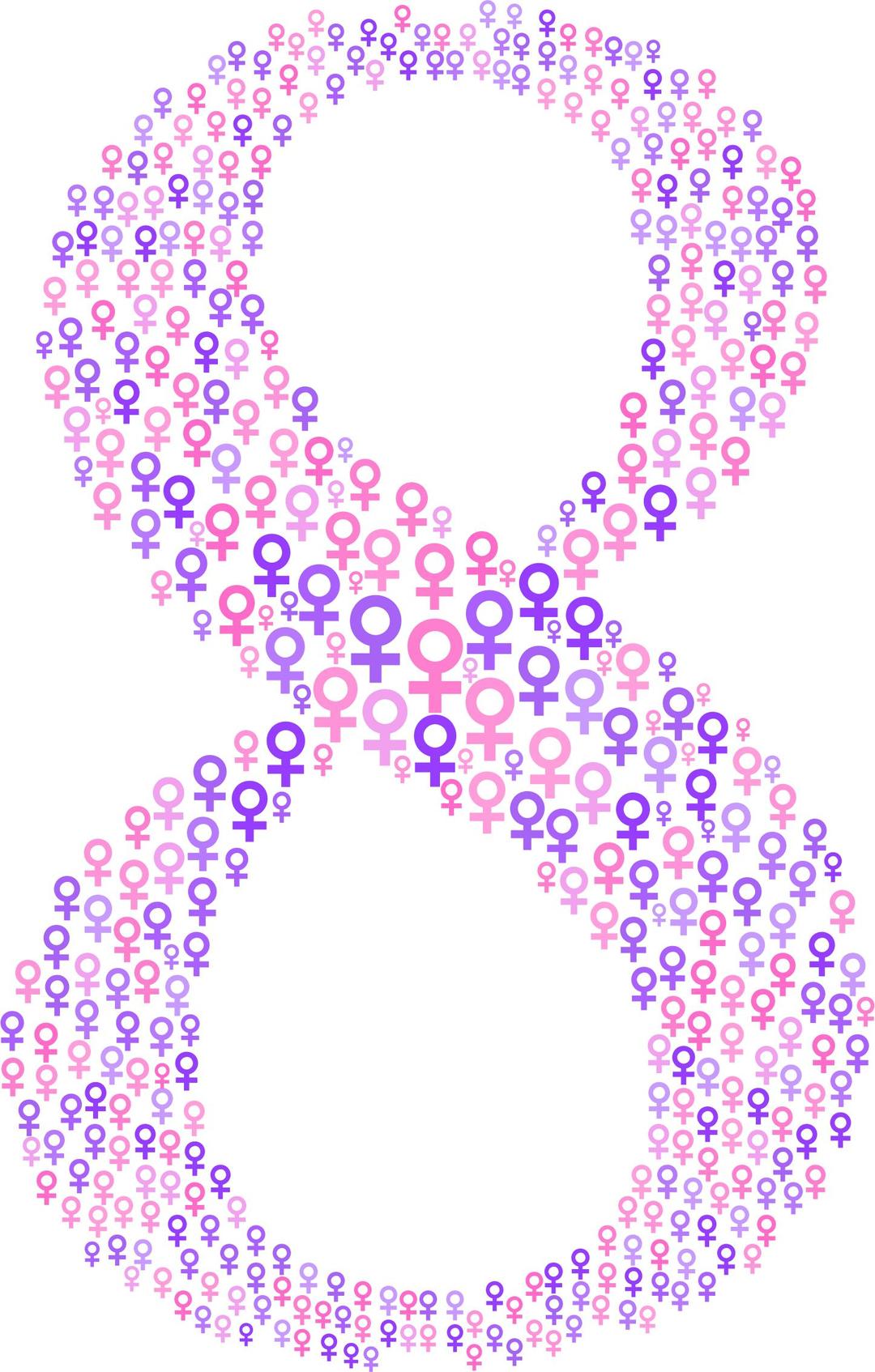 Women's Day March 8th Female Symbol png transparent