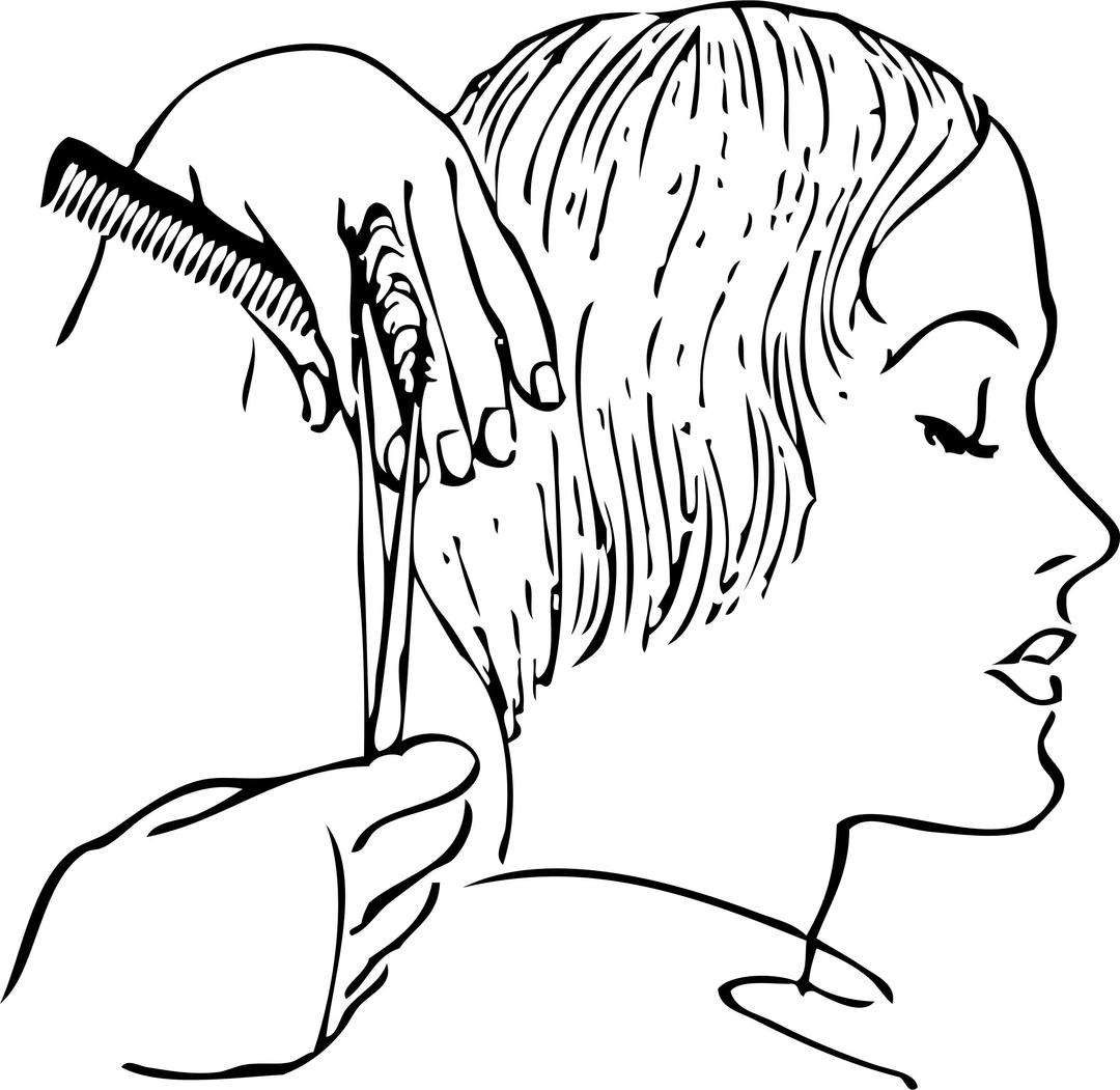 women's haircutting 2 png transparent