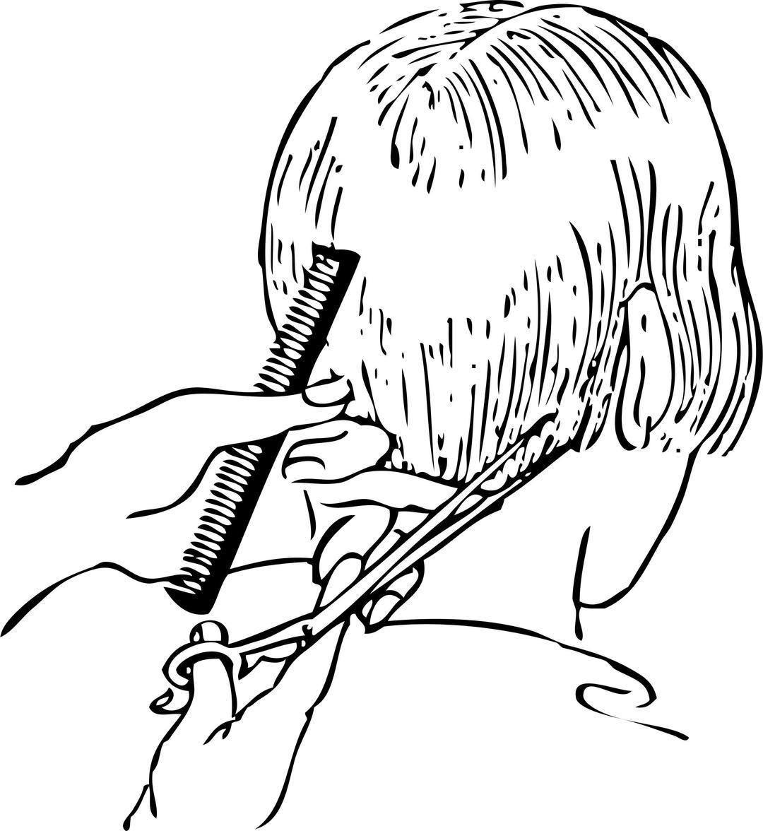 women's haircutting 4 png transparent