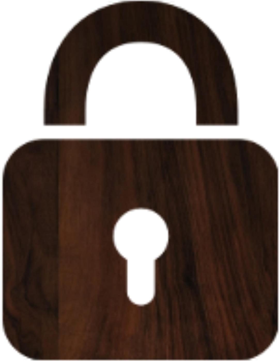Wood Lock png transparent
