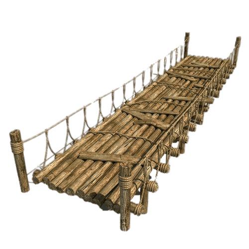 Wooden Bridge With Rope png transparent