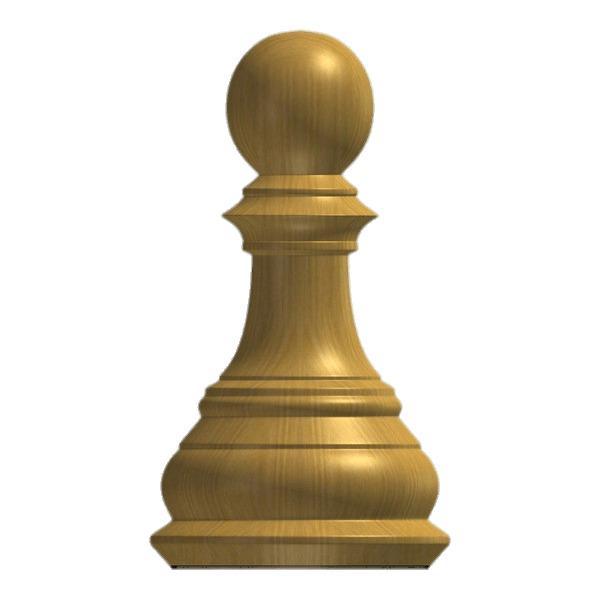 Wooden Chess Pawn png transparent