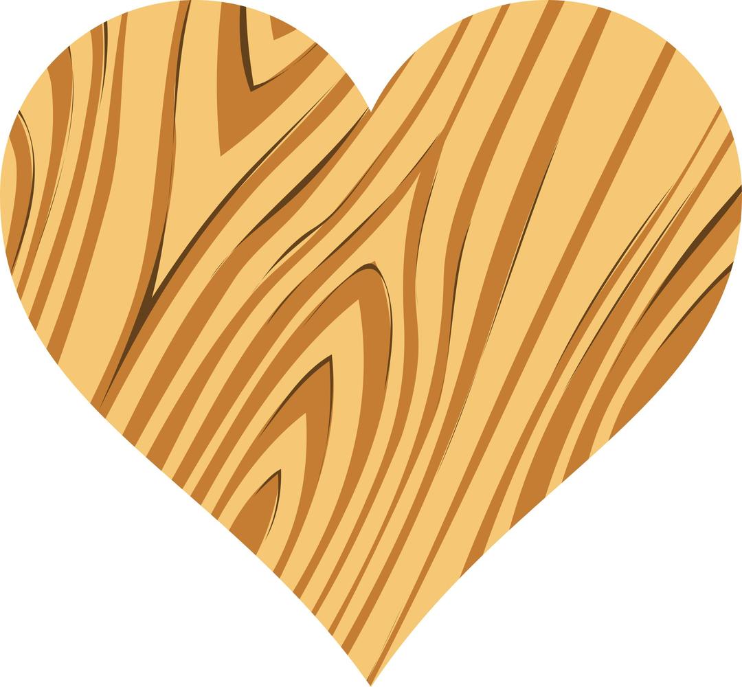 Wooden heart 2 png transparent