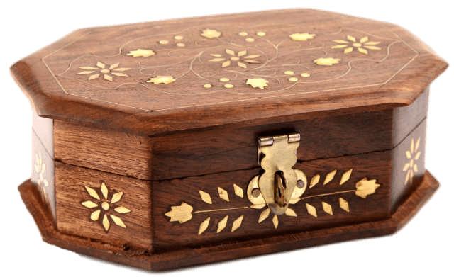 Wooden Jewelry Box png transparent