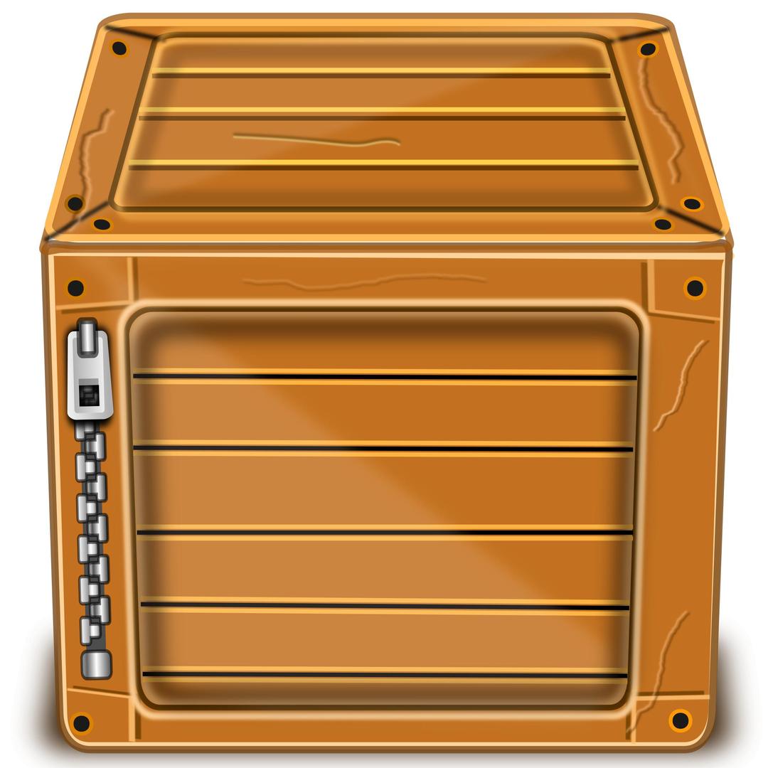 Wooden Package png transparent