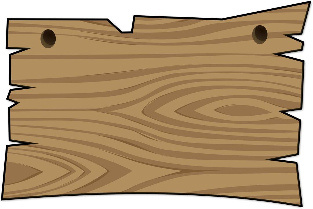Wooden sign - no mask png transparent