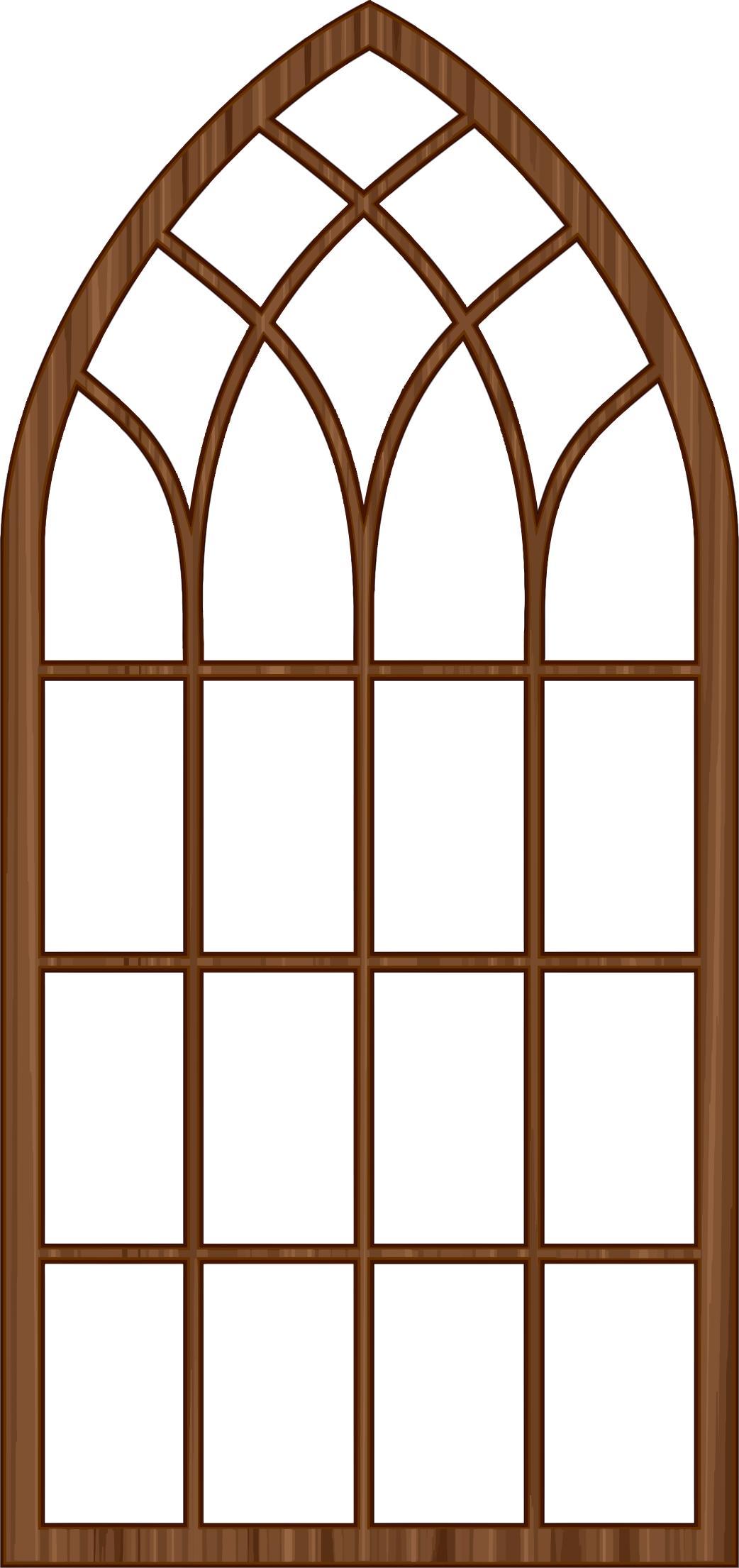 Wooden Window Frame 2 png transparent