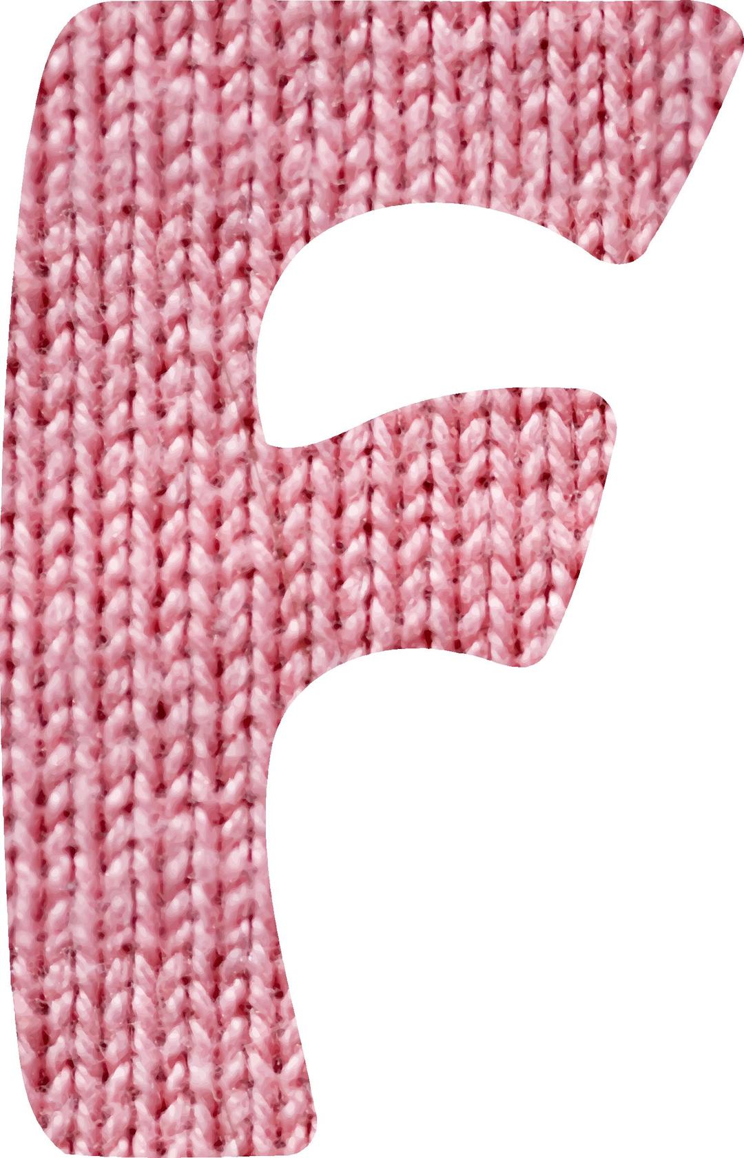 Woolly alphabet, F png transparent