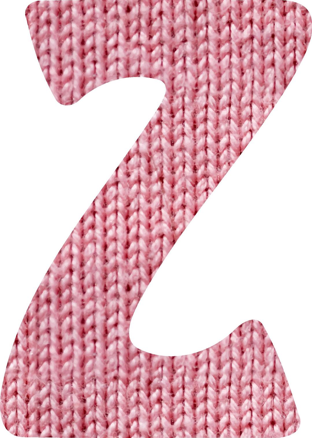 Woolly alphabet, Z png transparent