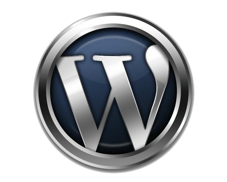 WordPress Metallic Logo png transparent