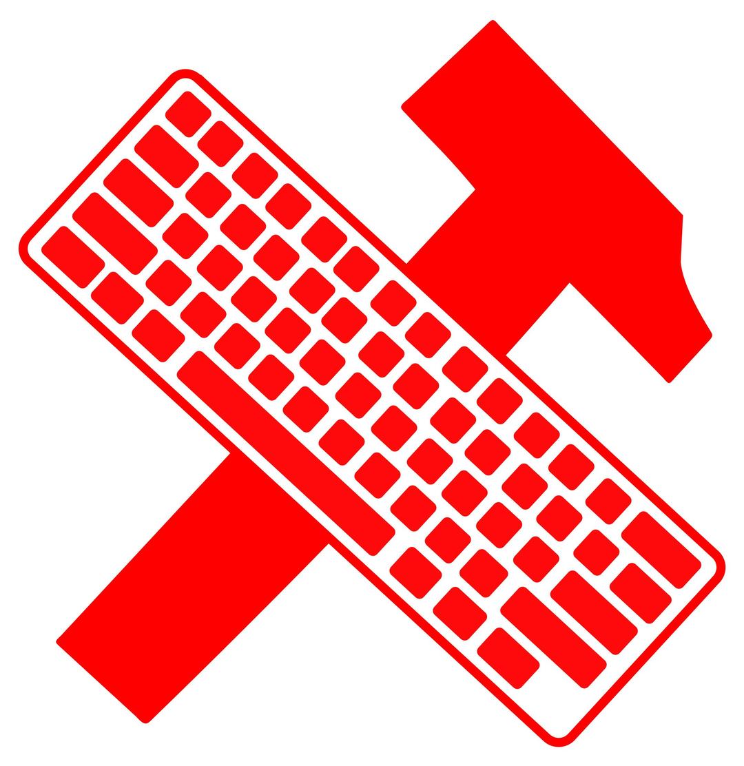 workers unite - hammer and keyboard  png transparent