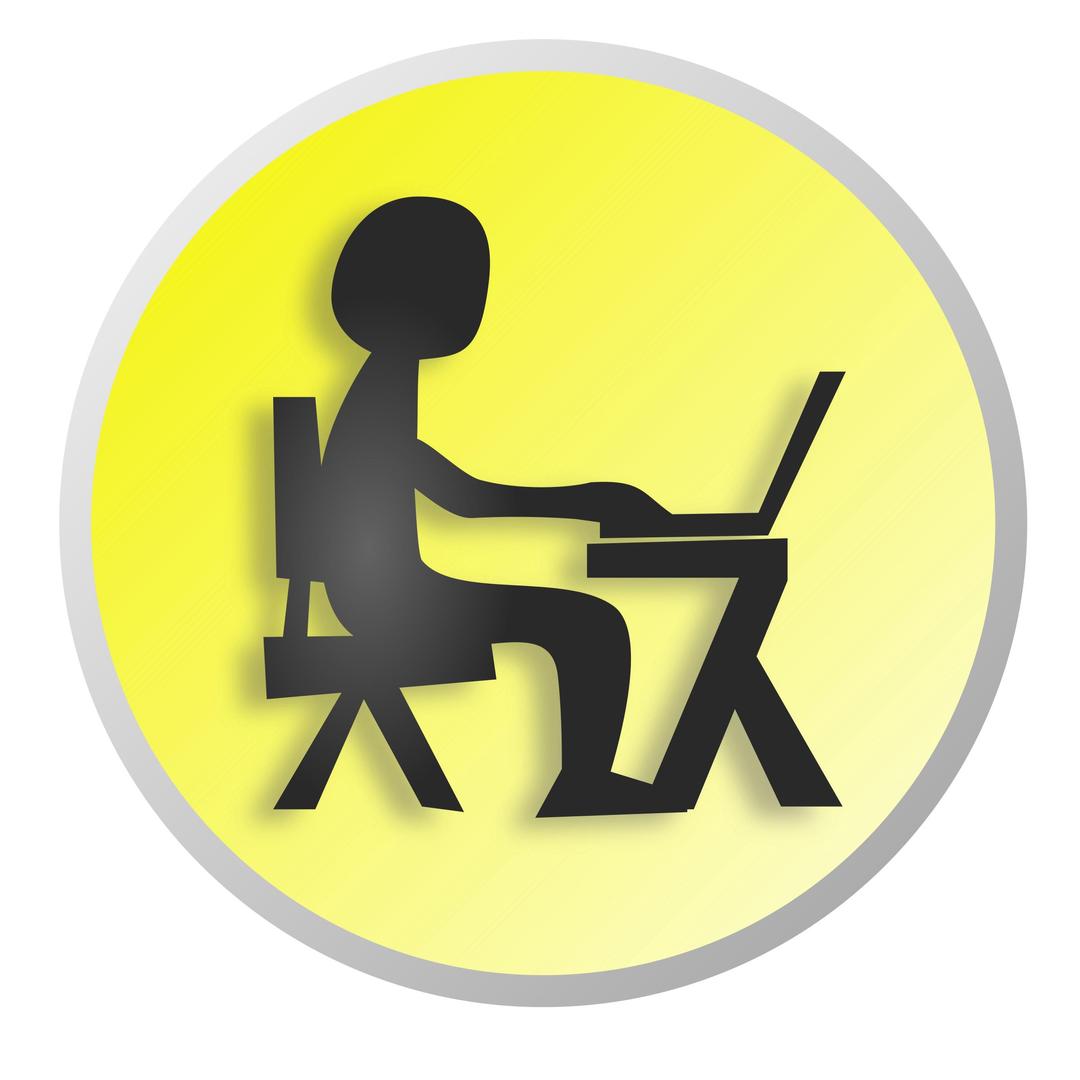 Working with laptop png transparent