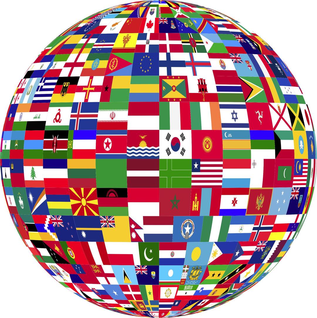 World Flags Globe 3 png transparent