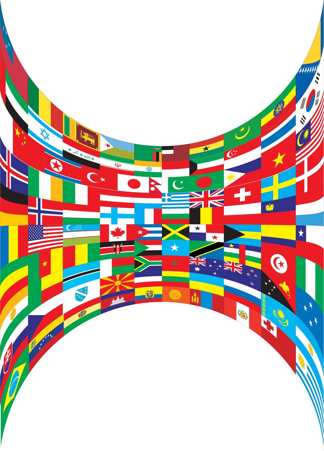 World Flags Perspective png transparent