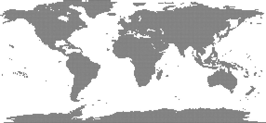 World Map Dots png transparent