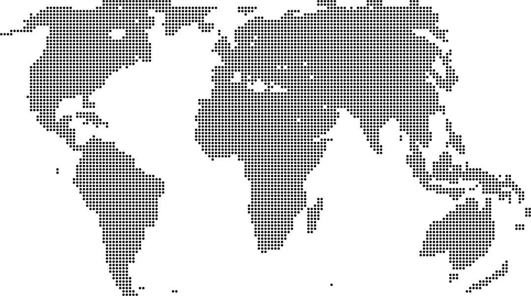 World Map Dots 2 png transparent