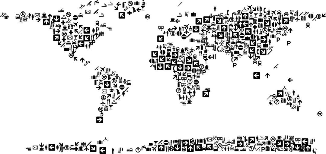 World Map Icons png transparent
