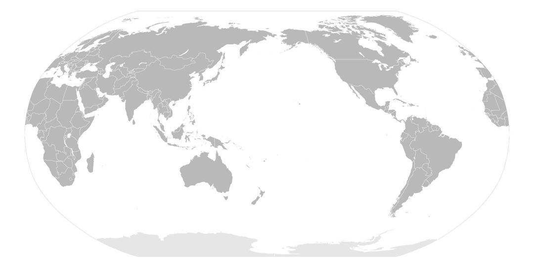 World Map - Japan POV png transparent