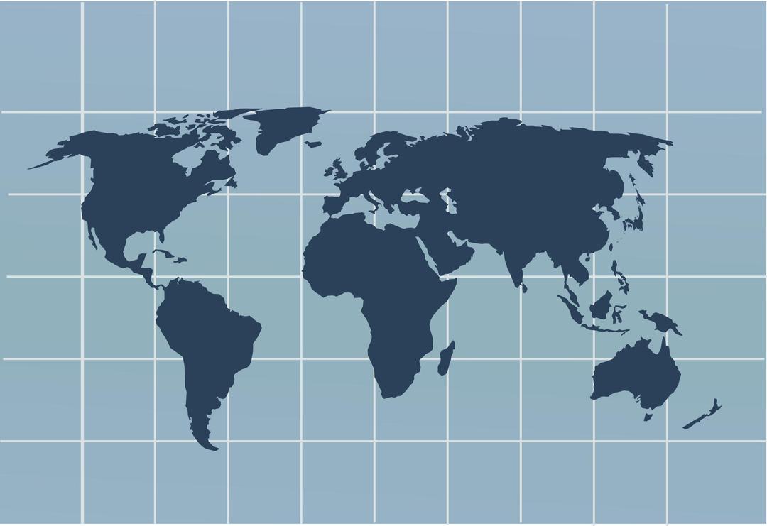World Map with Japan png transparent