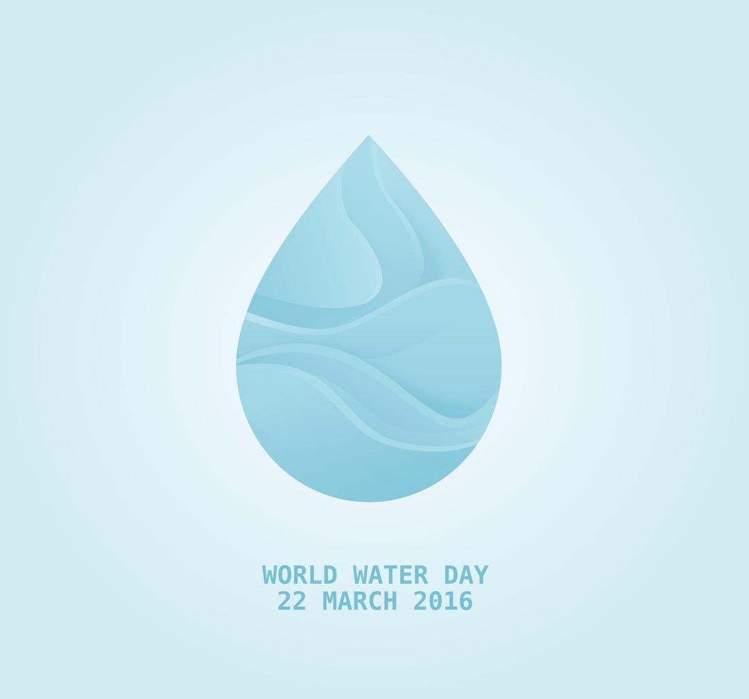 World water day png transparent