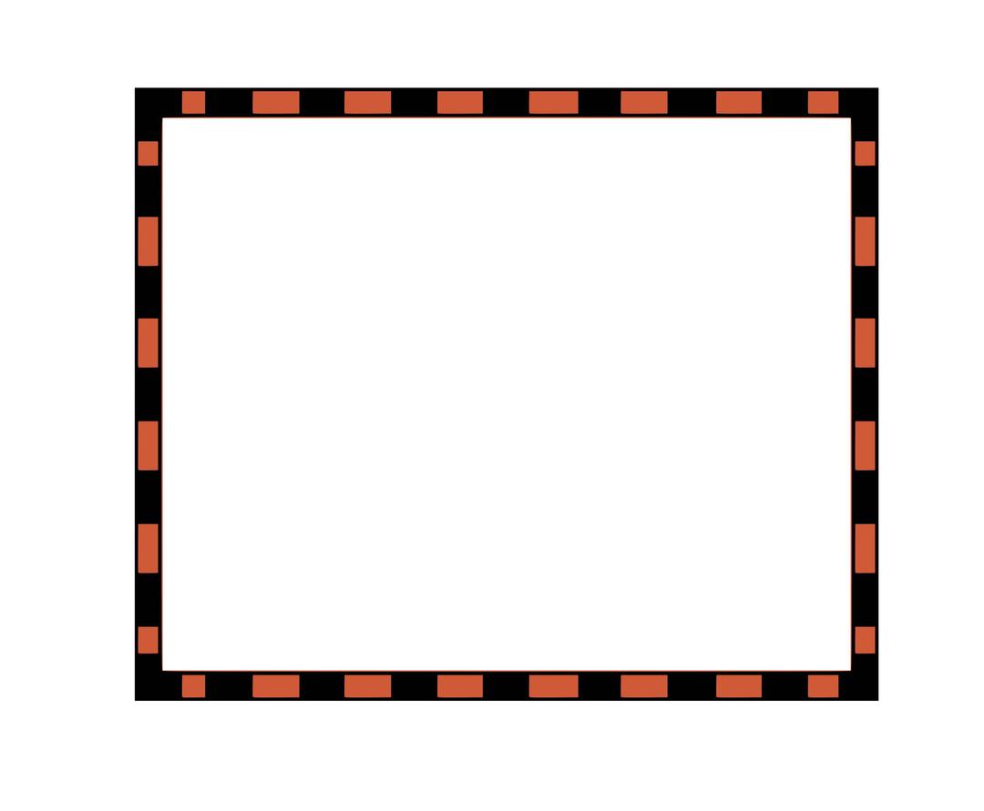 worldlabel.com border orange Black 4x3.3 png transparent