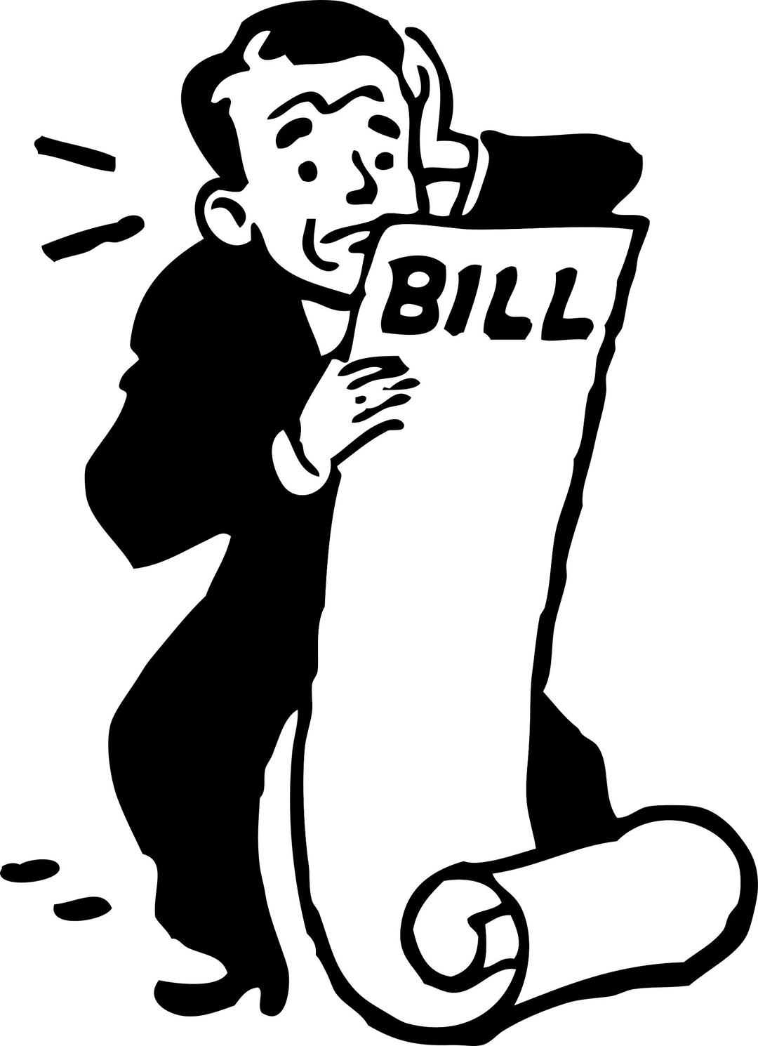 worried about a bill png transparent