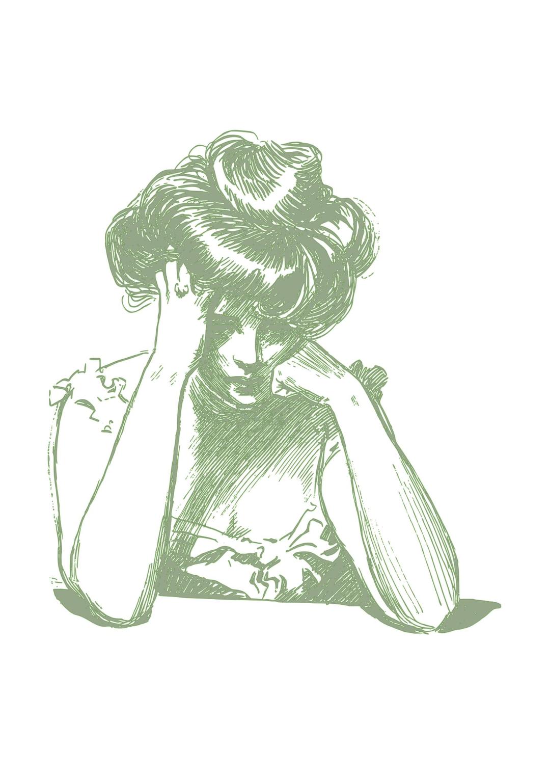 Worried woman - 02 png transparent