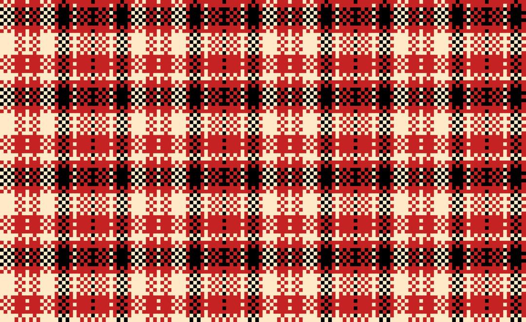 Woven Plaid Red png transparent