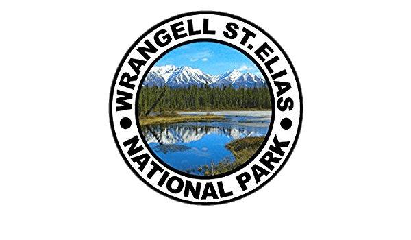 Wrangell St. Elias National Park Round Sticker png transparent