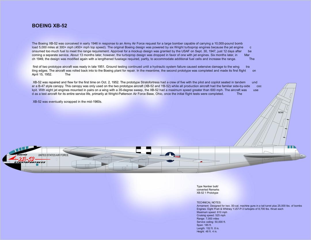 XB-52 png transparent