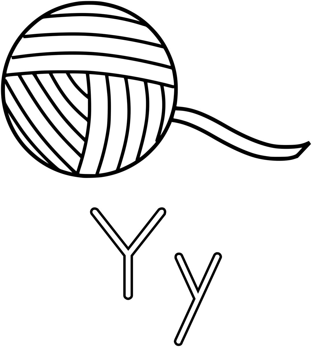 Y Is For Yarn png transparent