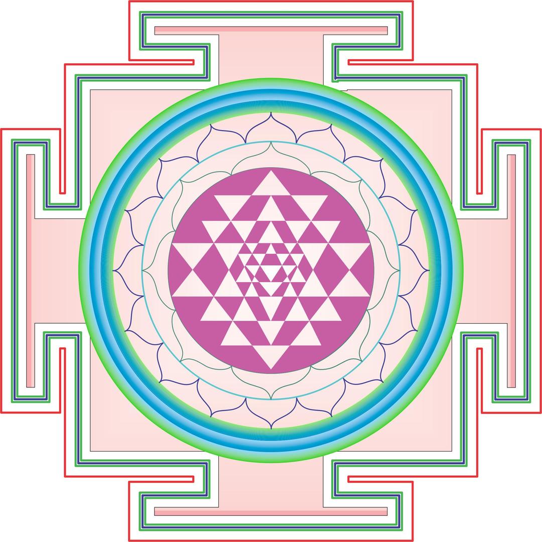 Yantra Mandala png transparent