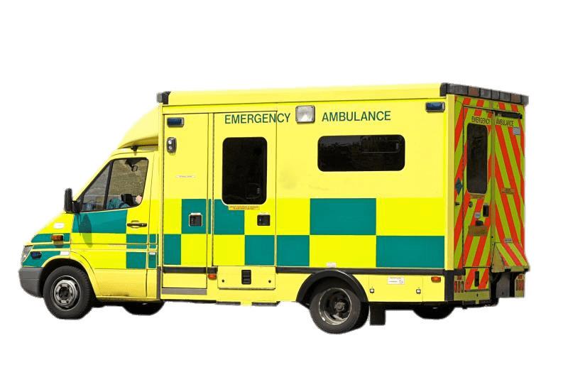 Yellow Ambulance png transparent
