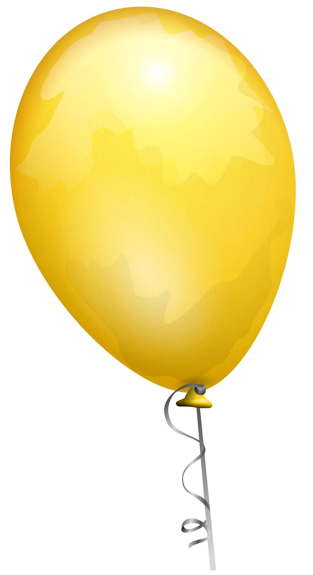 Yellow balloon png transparent