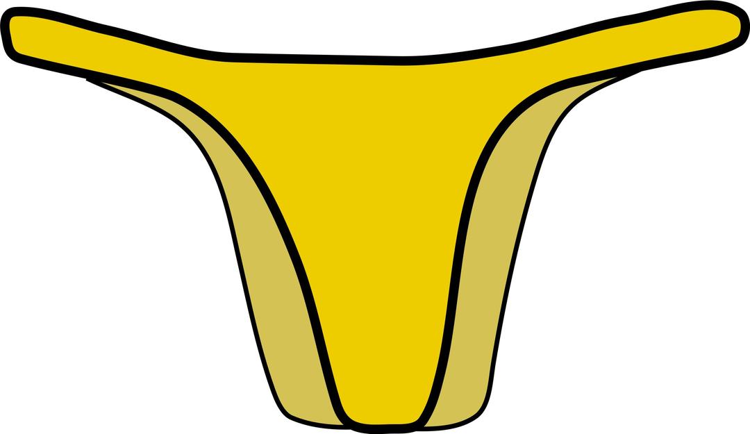 Yellow Bikini png transparent