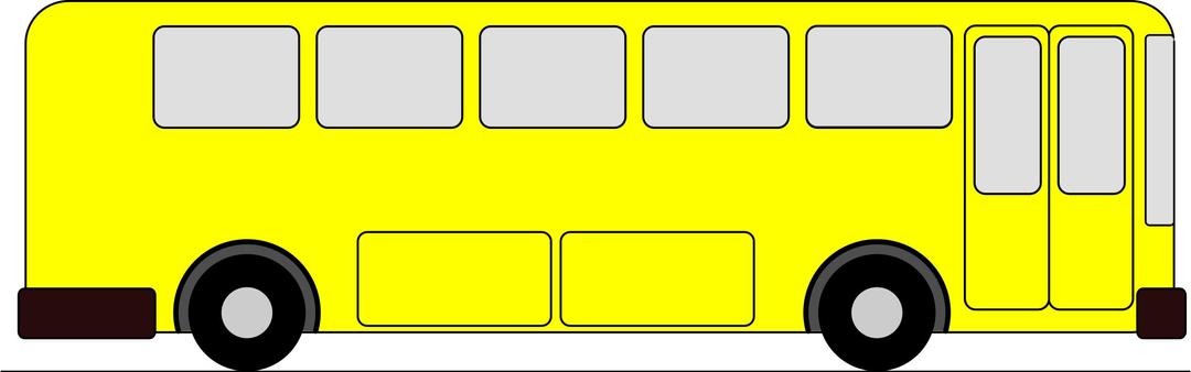 yellow bus png transparent