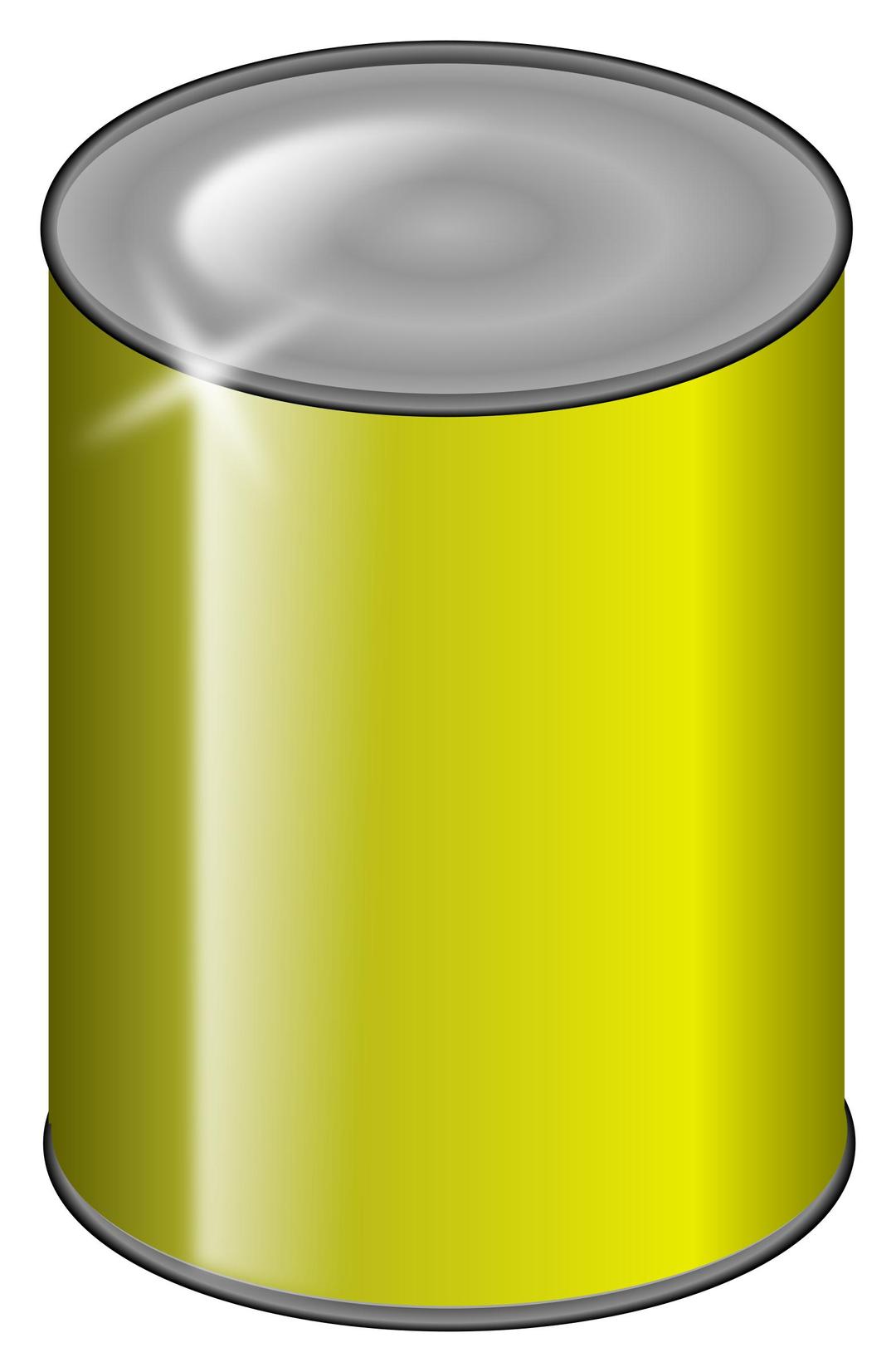 yellow can png transparent
