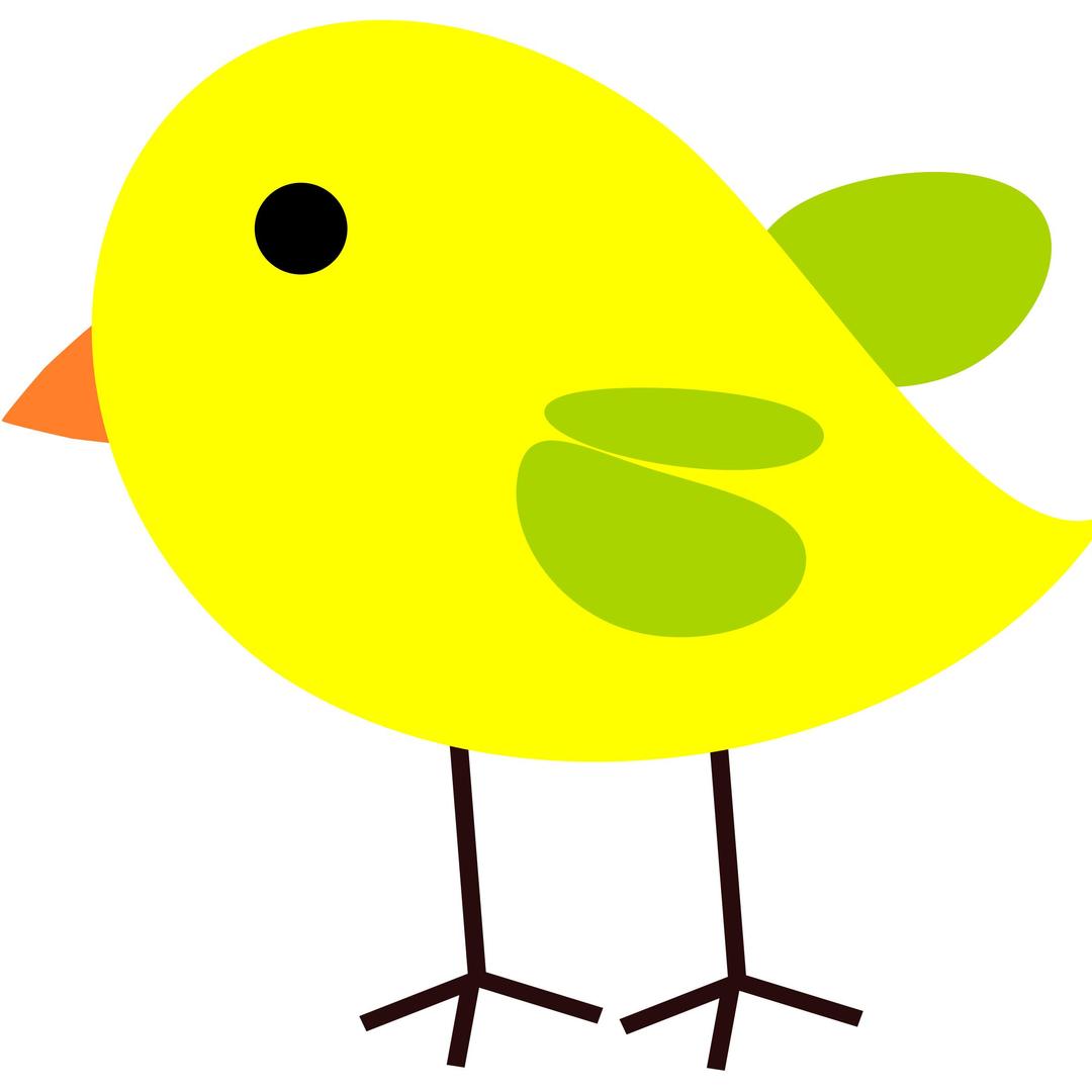 yellow chicken png transparent