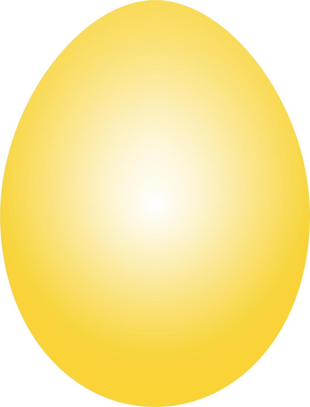 Yellow Easter Egg png transparent