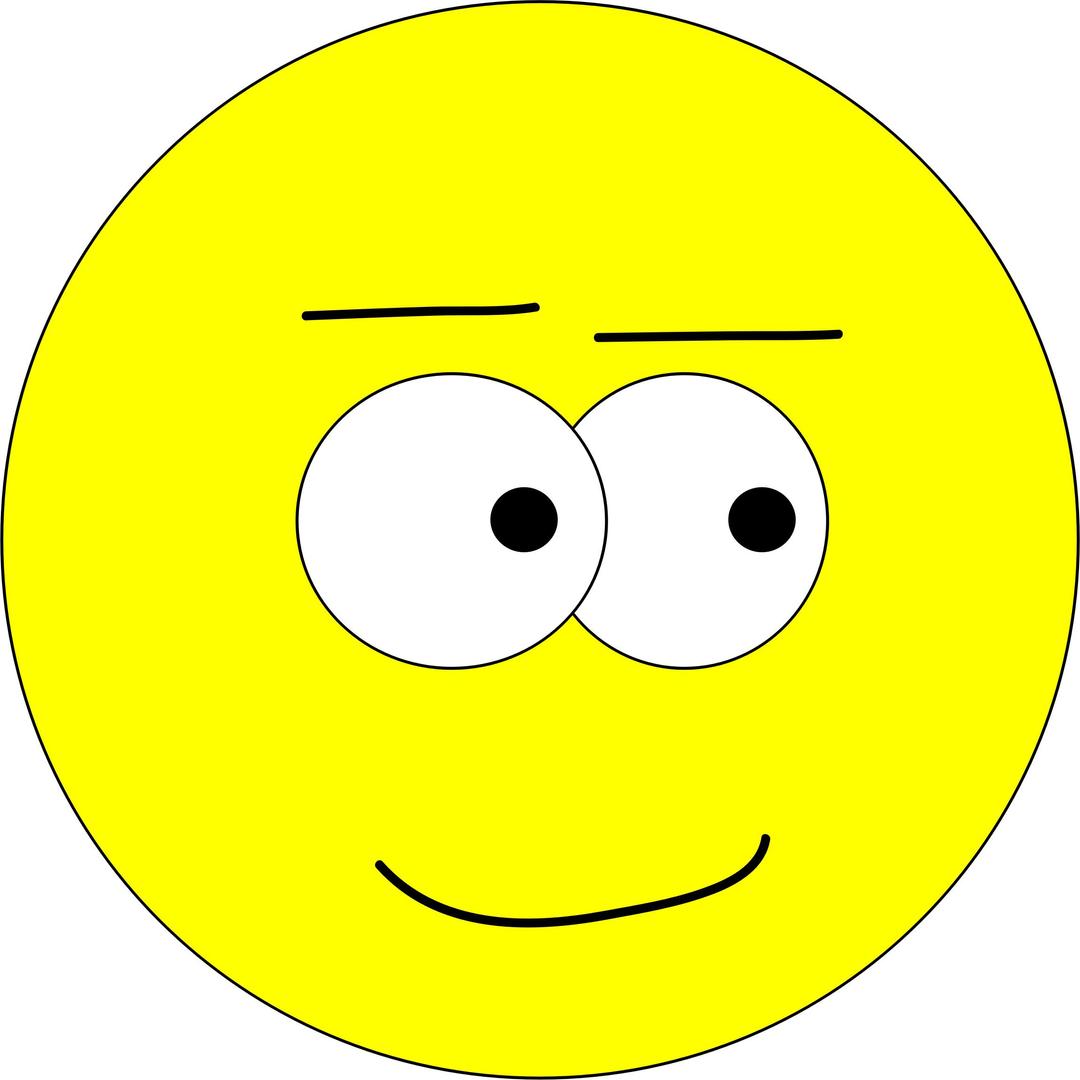 Yellow Face - Pleased png transparent