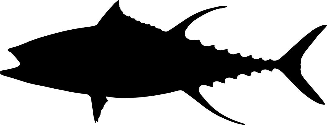Yellow Fin Tuna Silhouette png transparent